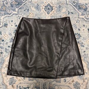 Abercrombie & Fitch leather skort